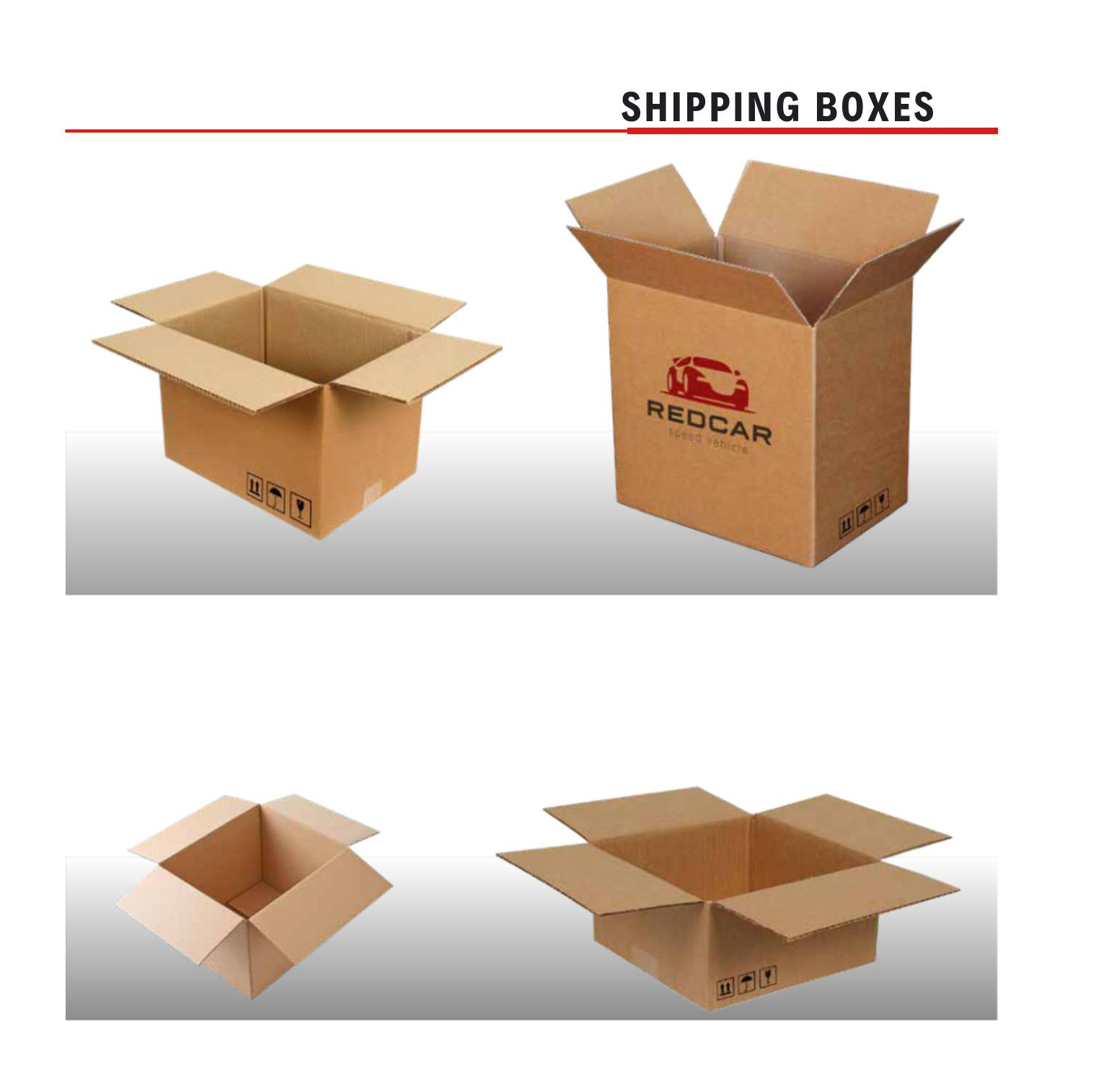 shipping boxes